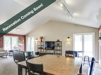 Clubhouse with fireplace and full kitchen